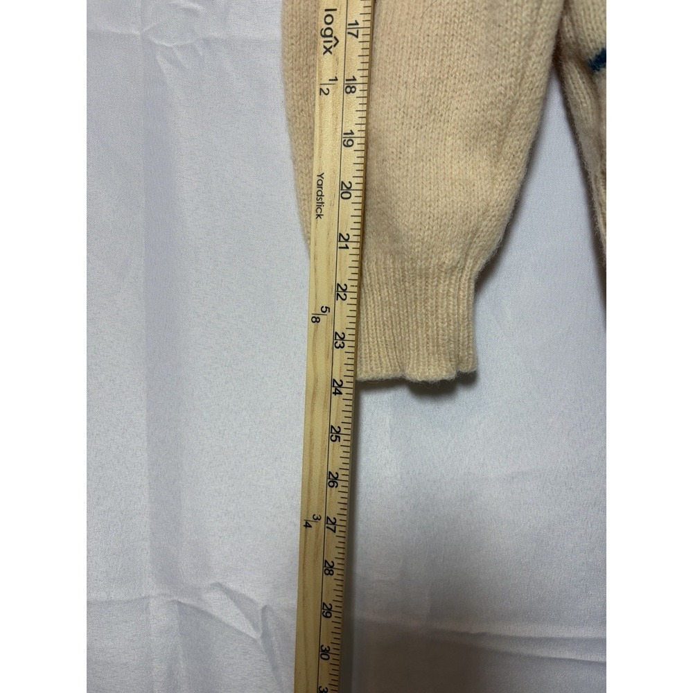 Vintage Debenhams Shetland‎ Wool Pullover Preppy Sweater Size Small Soft - Picture 12 of 13